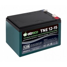 Тяговый аккумулятор Eltreco TNE12-15 (12V12A/H C3) нож