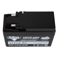 Аккумулятор стартерный для мототехники Rutrike YTX4A-BS (12V/2,5Ah) (YTR4A-BS, CT 12026, MT 12-2.6)