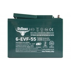 Тяговые гелевые аккумуляторы Rutrike 6-EVF-55 оптом от производителя!