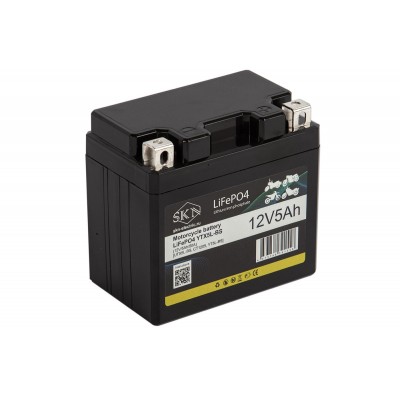 Аккумулятор для мототехники SKN LiFePO4 YTX5L-BS (12V/5Ah/80A) [UTX5L-BS, CT1205, YT5L-BS]