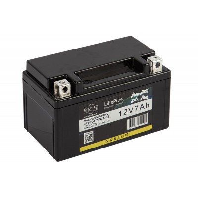 Аккумулятор для мототехники SKN LiFePO4 YTX7A-BS (12V/7Ah/105A) [UTX7A-BS, CT 1207, MT 1207]