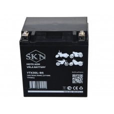 Аккумулятор стартерный для мототехники SKN YTX30L-BS (12V/30Ah/300A) [CT 1230, YTX30L]