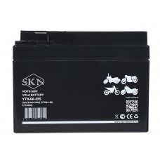 Аккумулятор стартерный для мототехники SKN YTX4A-BS (12V/2,5Ah/45A) [YTR4A-BS, CT 12026]