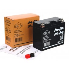 Аккумулятор стартерный для мототехники SKN YT12B-4 (12V/10Ah/155A) [CT 1212.1, YT12B-BS]