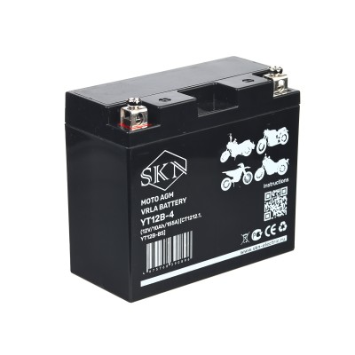 Аккумулятор стартерный для мототехники SKN YT12B-4 (12V/10Ah/155A) [CT 1212.1, YT12B-BS]