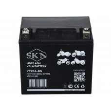 Аккумулятор стартерный для мототехники SKN YTX14-BS (12V/12Ah/200A ) [CT 1214,YTX14H-BS]