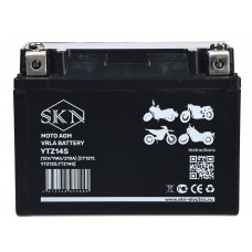 Аккумулятор стартерный для мототехники SKN YTZ14S (12V/11Ah/210A) [CT 1211, YTZ12S,TTZ14S]