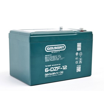 Тяговый аккумулятор Gelbert 6-DZF-12 (12V14.5A/H C5)
