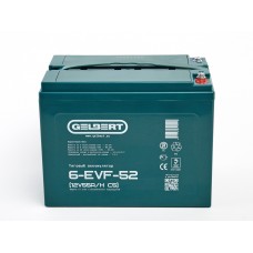 Тяговый аккумулятор Gelbert 6-EVF-52 (12V55A/H C5)