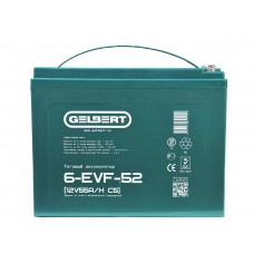 Тяговый аккумулятор Gelbert 6-EVF-52 (12V55A/H C5)