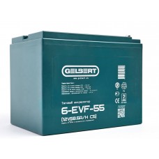 Тяговый аккумулятор Gelbert 6-EVF-55 (12V58.5A/H C5) Тяговый аккумулятор Gelbert 6-EVF-55 (12V58.5A/H C5)