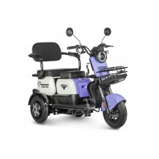 Пассажирский Электротрицикл Rutrike Gelbert Vega 48V/60V 600Вт купить с доставкой. Трицикл для взрослых