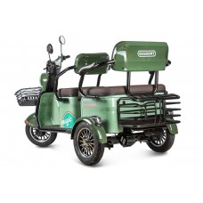 Пассажирский Электротрицикл Rutrike Gelbert Kang 48V/60V 800Вт купить с доставкой. Трицикл для взрослых