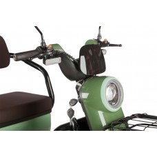Пассажирский Электротрицикл Rutrike Gelbert Kang 48V/60V 800Вт купить с доставкой. Трицикл для взрослых