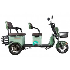 Пассажирский Электротрицикл Rutrike Gelbert Kang 48V/60V 800Вт купить с доставкой. Трицикл для взрослых