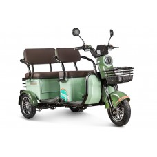 Пассажирский Электротрицикл Rutrike Gelbert Kang 48V/60V 800Вт купить с доставкой. Трицикл для взрослых