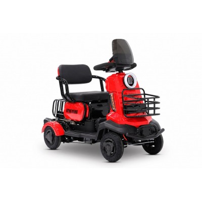 Пассажирский Электроскутер четырехколесный Rutrike Квадро купить с доставкой. Трицикл для взрослых
