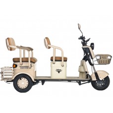 Пассажирский Электротрицикл Rutrike Gelbert Atlas 48V/60V 600Вт купить с доставкой. Трицикл для взрослых