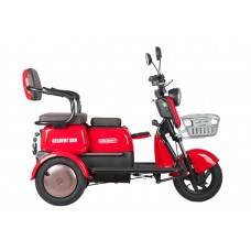 Пассажирский Электротрицикл Rutrike Gelbert Sun 48V/60V 650Вт купить с доставкой. Трицикл для взрослых
