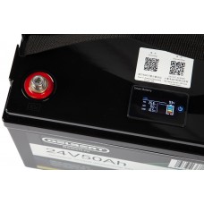 Литиевый тяговый аккумулятор Gelbert LiFePO4 (24V/50Ah/80A/1,200Wh) BT/Display