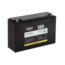 Литиевый тяговый аккумулятор Gelbert LiFePO4 (12V/32Ah/32A/384Wh) [6-EVF-32]