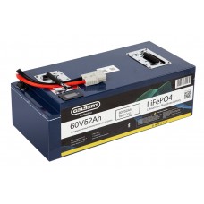 Литиевый тяговый аккумулятор Gelbert LiFePO4 (60V/52Ah/80A/3,120Wh) BT/Display