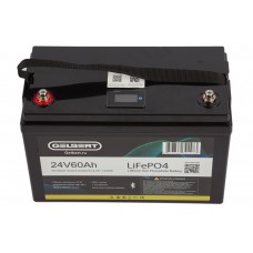 Литиевый тяговый аккумулятор Gelbert LiFePO4 (24V/60Ah/80A/1,440Wh) BT/Display